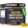 EcoWise Wellness Creatine Monohydrate Gummies 5000mg – Sugar-Free, Vegan, Mango