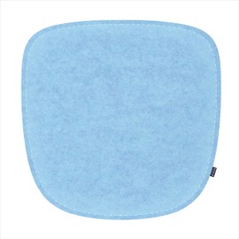 Feltd. Eco felt cushion suitable for armchair chairs such as DAW, DAX, Dar, RAR - comfort with non-slip coating (sky)