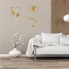 3 Pcs Gold Metal Wall Decor Golden Leaf Wall Hanging