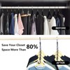 10 Clothes Hangers Space Saving Clothes Hangers with Double Hooks
