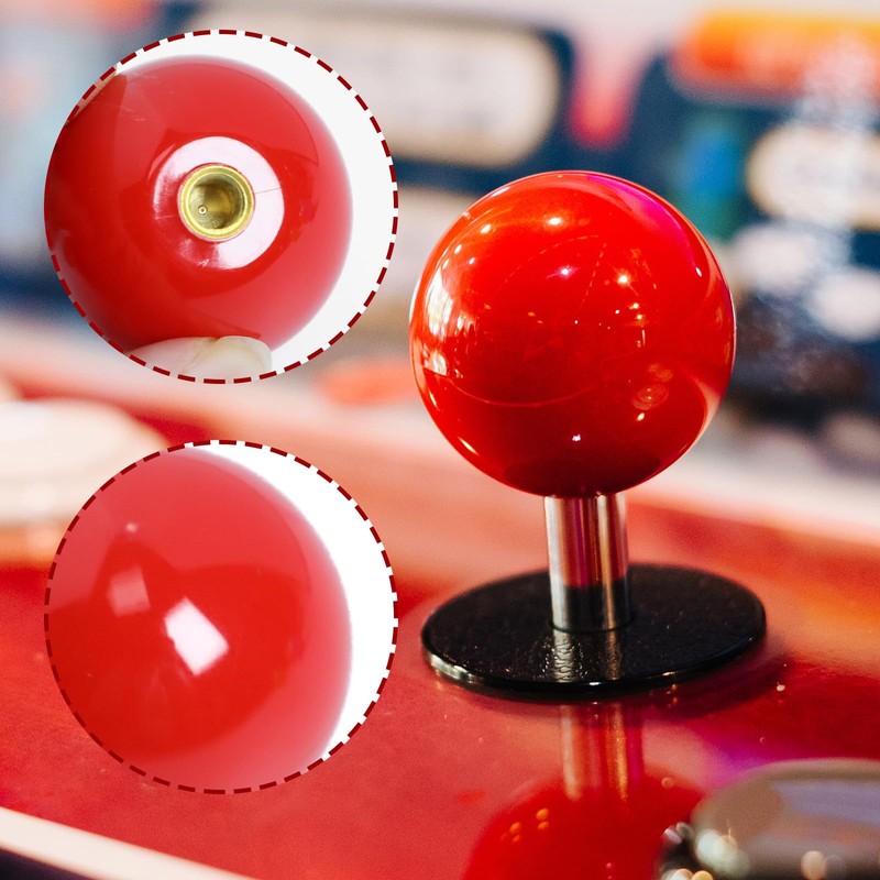 Gallipower 6Pcs Joystick Head,Arcade Joystick Ball Top Handle Rocker Round
