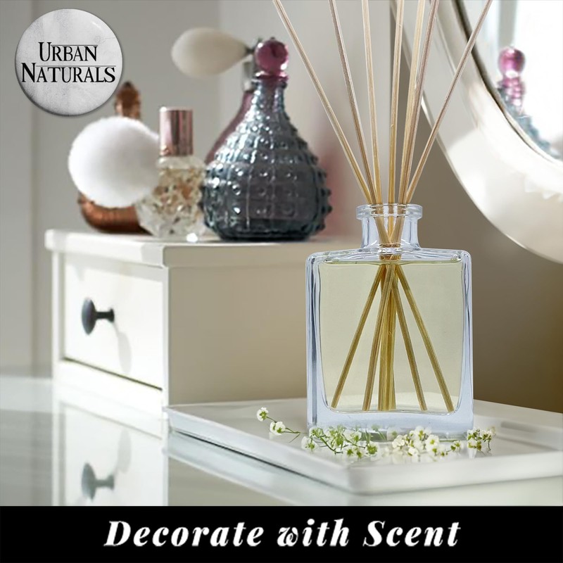 Urban Naturals Oud Reed Diffuser Set – Bergamot, Raspberry, Oud,