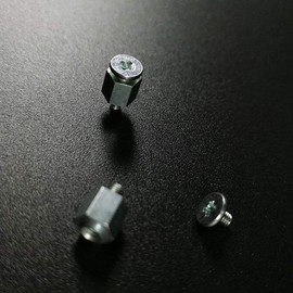 Ocobudbxw Computer Radiator 10 Set Hand Mounting Kits Stand Off Screw Hex Nut for A-SUS M.2 SSD Motherboard