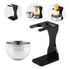 Ipetboom 1set Men Beard Grooming Shaving Stand Bowl Brush Holder