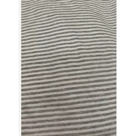 SPLENDID WOMEN'S STRIPE SHORT SLEEVE CREW NECK (GRAY/WHITE M)NWT