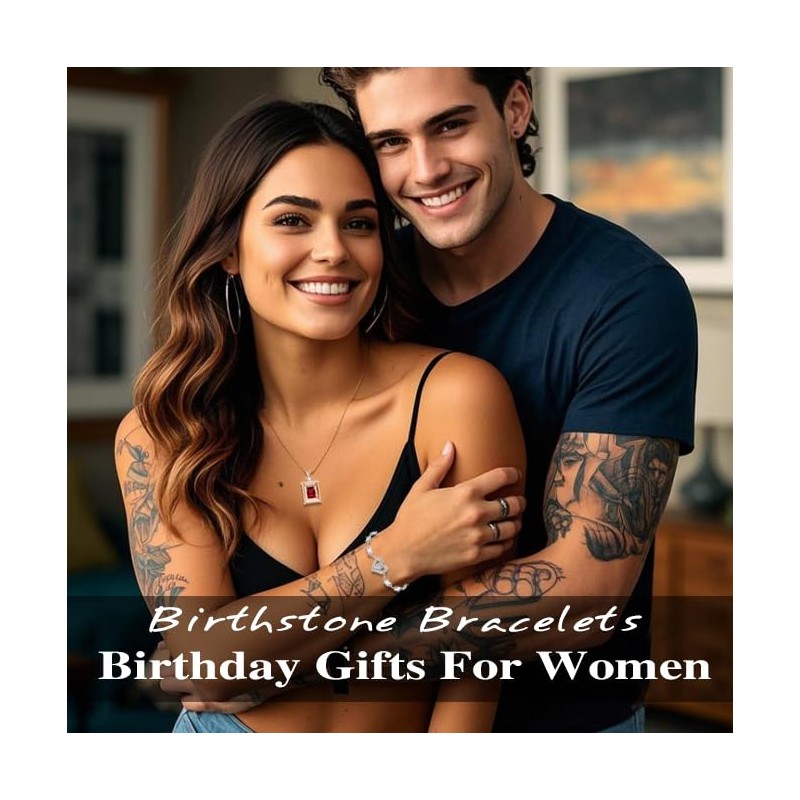 HeartMelody Bracelets for women, 14K/18K White Gold Jewelry Anniversary Birthday