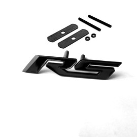 Yoaoo 1x OEM Black Grille RS Emblem Badge 3D Logo Metal Compatible with Zl1 1LE Accessories Matte Black