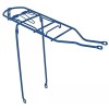 ALTALINE 19 1/2" LONG REAR BICYCLE STEEL RACK BLUE FOR 26" BICYCLES.
