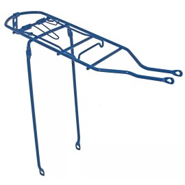 ALTALINE 19 1/2" LONG REAR BICYCLE STEEL RACK BLUE FOR 26" BICYCLES.