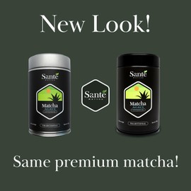 Santé Matcha+Agave – Ceremonial Grade Japanese Matcha with Organic Agave – First Harvest from Aichi Prefecture – Sweetened Matcha Powder – 40 Servings