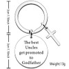 SDOFY Godfather Gifts Best Uncles Godfather Keyring Godfather Christening Gifts