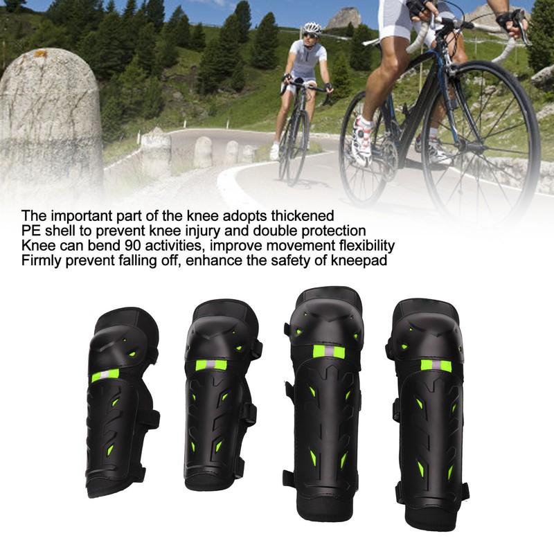 4PCS Knee Pads Elbow Pads Night Luminous Knee Protective Gear