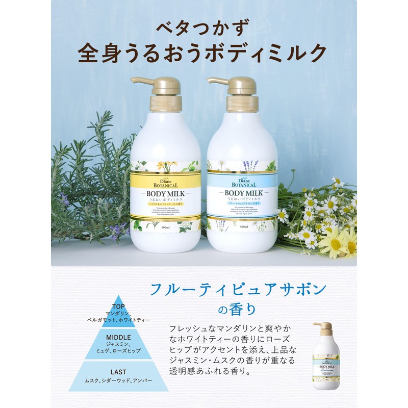 Moist Diane Botanical Body Milk 400ml - Fruity Pure Savon