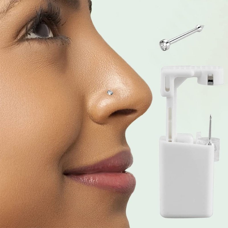 psaakon Self NOSE Piercing Gun Kits inside Piercing Rings Disposable