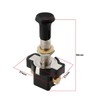 Laroal 2Pcs Push-Pull Switch 12V/24V 20mm Vehicle Motorcycle On-Off Push