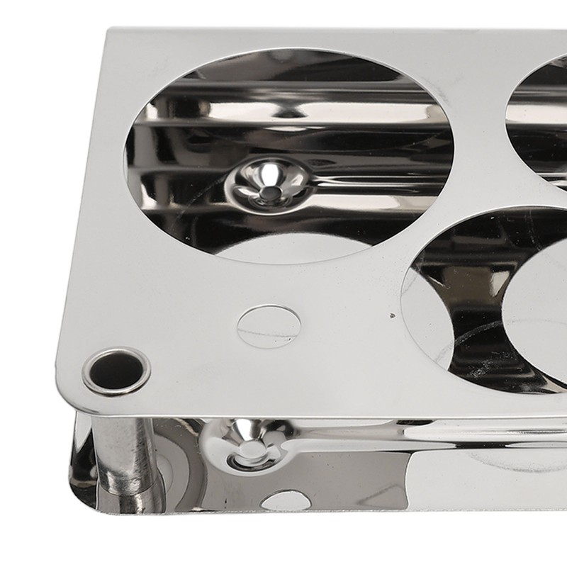Stainless Steel Nail Powder Holder Thickening Sturdy Dustproof Smooth Surface