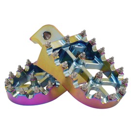 AnXin Foot Pegs Motorcycle Universal CNC Footpeg Footrest for PW 50 80 TW 200 CR CRF XR 50 70 80 100 110 KLX 110 TTR 90 90E - Quenching