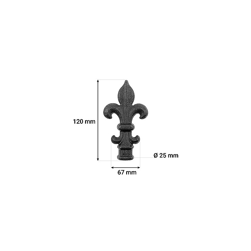 Gal Industrial 1 x Decorative Spike 120 x 67 mm