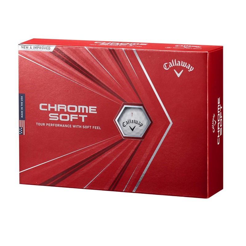 Callaway Golf Balls CHROME SOFT 2020 1 Dozen (12 Piece),