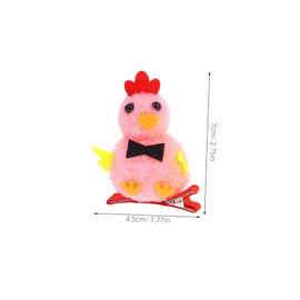 Mikinona Cute Easter Chick Hair Clip 4 Pack Kids Side Hair Decor Soft Charm Party Accessory Easter