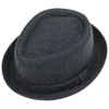 Lipodo Diamond Crown Herringbone Wool Hat Women/Men - Pork Pie