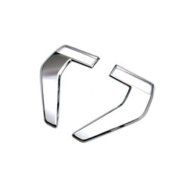 TOTMOX Car Front Fender Side Vent Trim Cover Overlay, Compatible with Ford F150 F-150 2021-2022, ABS Carbon Fiber Black, Chrome Front Fender Side Vent Trim Cover, Carbon Fiber Black