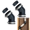 Fernco 2-Pack Qwik Ell 2 in. Hub 45-Degree Flexible PVC