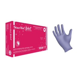 Sempermed StarMed Select Nitrile Examination Gloves, Medium, 100 gloves/box
