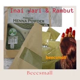 50g / 100g  Premium Henna Original Natural Henna Powder  For Hair & Nails Long lasting / Serbuk Inai Asli