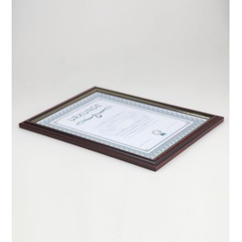 IDEAL TREND Document Picture Frames 21 x 29.7 DIN A4 Certificate Photo Frame: Colour: Pack of 10 Mahogany