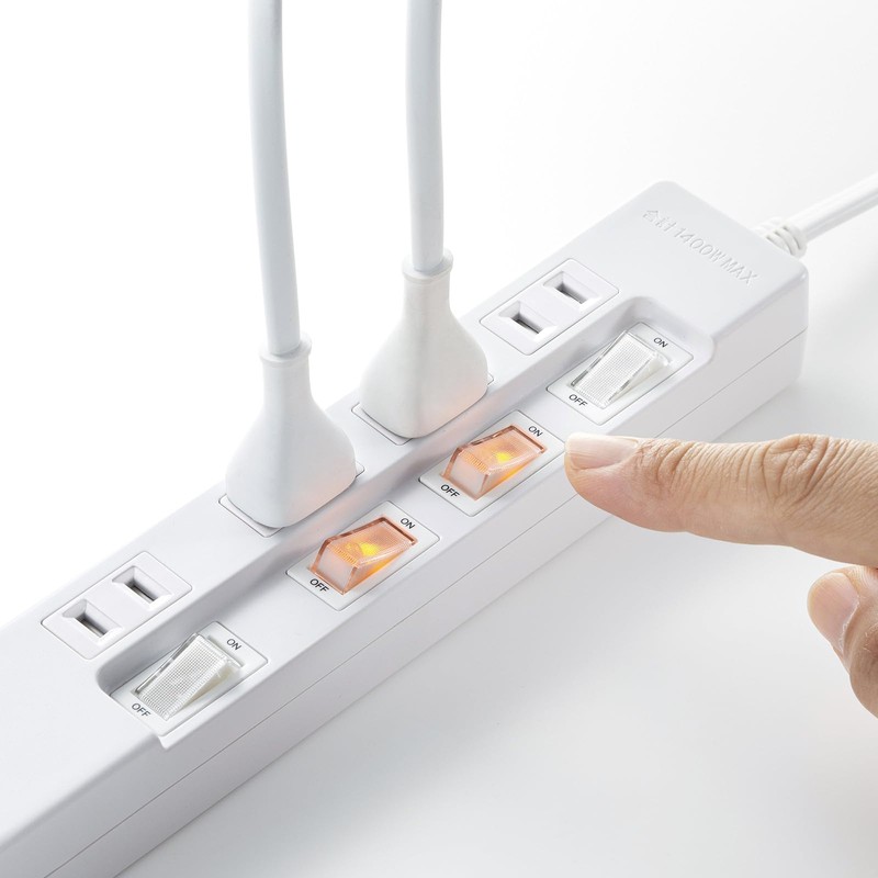 Sanwa Supply TAP-B102UC-2W Tap with USB Charging Function, Equipped with