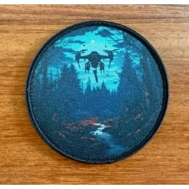 Circular Badge with Drone Design - Russian Military Patch by Korpus Vyshivaniya