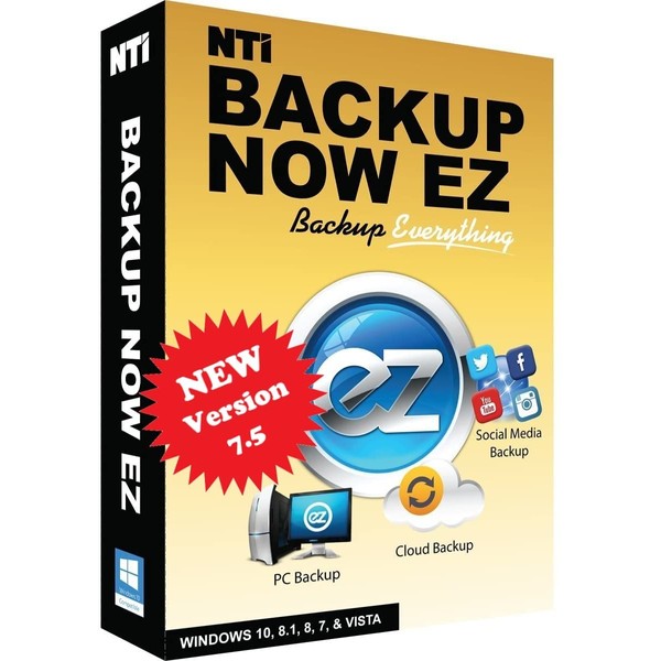 NTI Backup Now EZ 7.5 (for 1 Computer) | Full-System