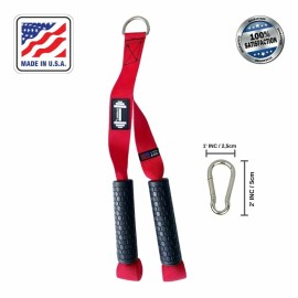 DUMBBELL Triceps Handle Pulldown Home Gym Cable Attachments Machine - Red