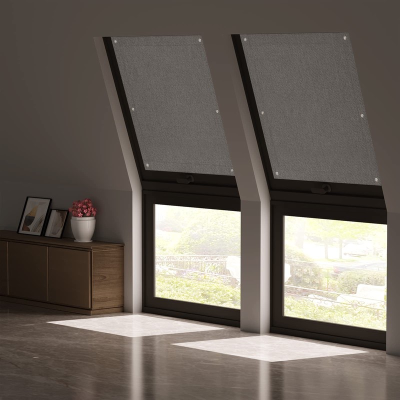WOLTU Thermal Skylight Roller Blind, No Drilling, Sun Protection, Blackout