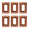 Dyekou Metal Wall Plate for Electrical Outlets, Decorative Antique Copper