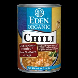 Eden Foods Organic Chili Great Northerns & Barley 398mL