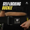 Titan Armour® Premium Self-Locking Weight Lifting Belt | Gym belt: