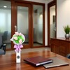 Flower Retractable Badge Reel, Colorful Flower ID Badge Holder, Name