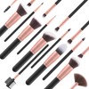 SIUONI Makeup Brushes 17 Pieces Premium Synthetic Foundation Brush Powder