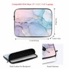 Nicokee Laptop Sleeve Bag 15 15.4 15.6 Inch,Pink Blue Marble