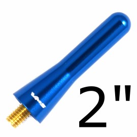 VMS RACING FITS 90-15 MAZDA 2 3 5 6 MIATA CX-7 MX-5 BLUE 2'' SHORT STUBBY SCREW IN ANTENNA