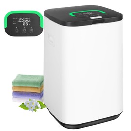 EYDMTE Towel Warmer for Bathroom, 23L Large Towel Warmers, Heated Towel Warmer Bucket with LED Display, 3 Heating Modes, 20/40/60 Min, Auto Shut Off, Child Lock, Hot Towel Warmer for Spa, Black