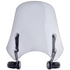 Motorcycle Windshield Deflector with Bracket Double Bubble Windscreen Fit for