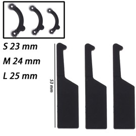 HUIKKJP 3D Petite Nose Clip, Set of 3 Sizes, For High Nose, Beautiful Nose, Flexible Material, Gentle on Skin, Painless Design, Compatible with Buns and Pig Nose, Unisex Beauty Goods (For Men and
