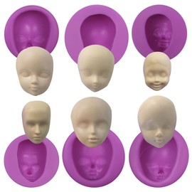 6 paquetes de moldes para fondant facial m48