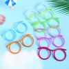 Plastic Straws, Novelty Glasses Straws, Plastic Straws, Party Gadgets, 12