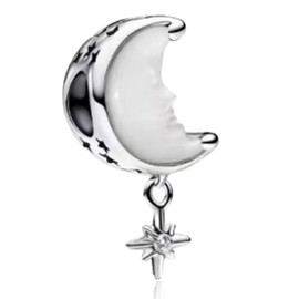 Amuefer Charms for Bracelets 925 Sterling Silver Champagne Playing Music Boxing Glove Travel Luggage Airplane Ice Skates Dangle Pendant for Necklaces for Women, Silver, Cubic Zirconia