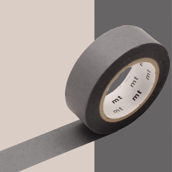 Masking Tape Decorative Tape Plain Pastel Colours – Grey Matt