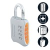 Master Lock 653EURD Combination Padlock with Zinc Body, Random Color,